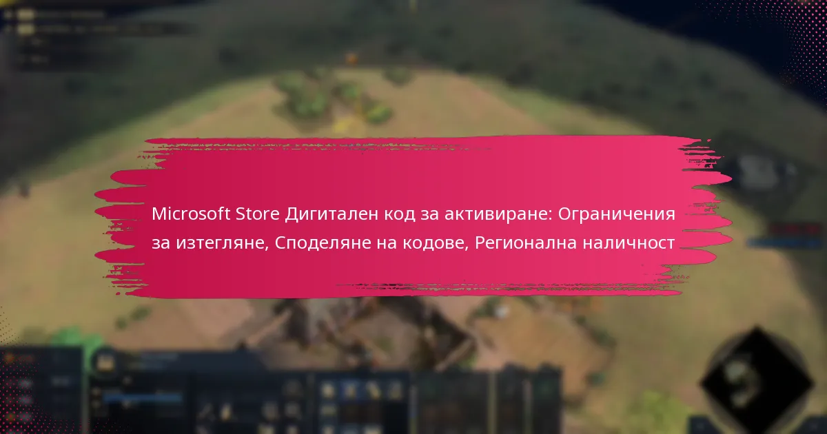 Microsoft Store Дигитален код за активиране: Ограничения за изтегляне, Споделяне на кодове, Регионална наличност